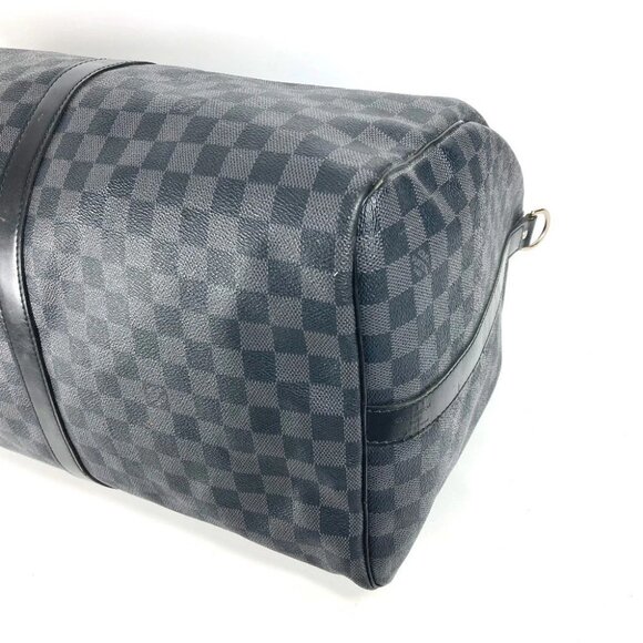 LOUIS VUITTON N41413 Damier Graphite KeepallBandouliere55 2WAY Travel Duffle Bag - Picture 2 of 14
